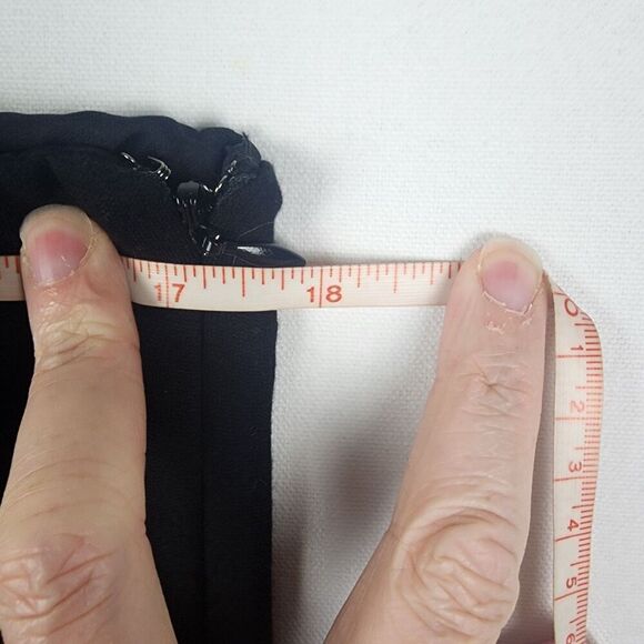 Diane Von Furstenberg Black Front Seam Size Zip Skinny Ankle Pants Size 10 Work - Picture 3 of 6
